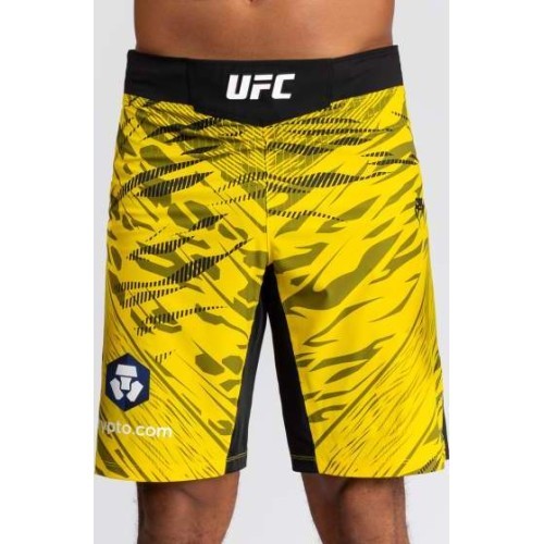 UFC Fusion by Venum Authentic Fight Night vīriešu cīņas šorti, garā piegriezuma, dzelteni