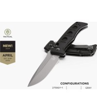 Автоматический нож Benchmade 2730GY-1 Mini Auto Adamas, чёрный G10