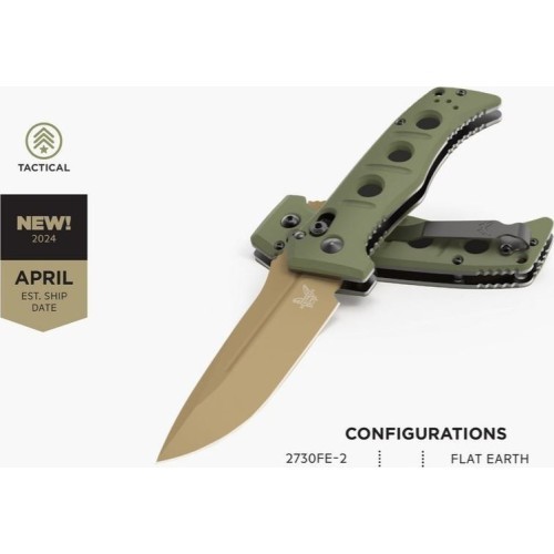Benchmade 2730FE-2 Mini Auto Adamas, OD Green G10