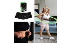 Hula Hoop HHW11 komplekts, melns, ar atsvaru un vidukļa balstu BR163 Plus Size HMS
