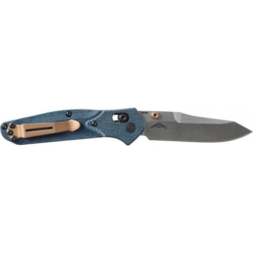 Нож Benchmade 945-04 Mini Osborne, Blue Denim Micarta