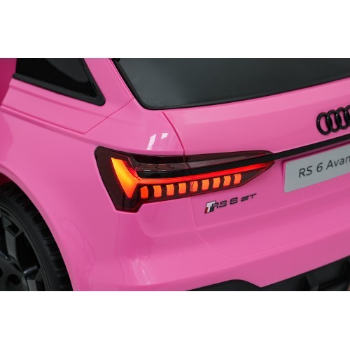 Audi RS6 Avant GT rozā elektromobilis