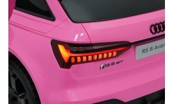 Audi RS6 Avant GT rozā elektromobilis