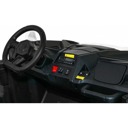 Elektromobilis Buggy ATV Racing 4x4 balts