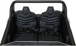 Elektromobilis Buggy ATV Racing 4x4 balts