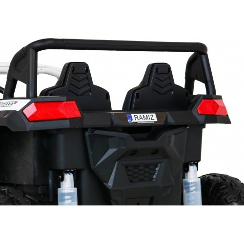 Elektromobilis Buggy ATV Racing 4x4 balts