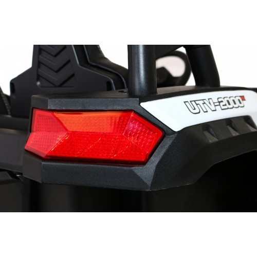 Elektromobilis Buggy ATV Racing 4x4 balts