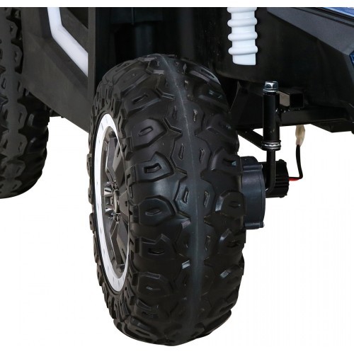 Elektromobilis Buggy ATV Racing 4x4 balts