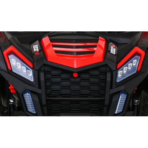 Elektromobilis bagijs ATV Racing 4x4, sarkans