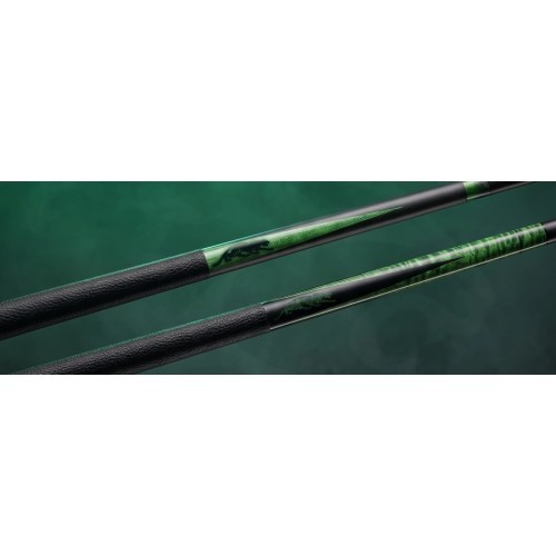 Biljarda kija Predator SP2 Adventura – Stained Green 1, Uni-Loc, Revo augšdaļa, balta Vault Plate, 12,4 mm UL