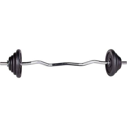 Штанга с дисками inSPORTline Castblack 120 см/30 мм 45 кг