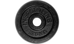 Plate-Loaded Barbell Set inSPORTline Castblack 120 cm/30 mm 45 kg