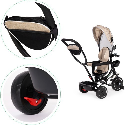 Tricycle tricycle swivel seat Beige ECOTOYS