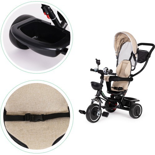Tricycle tricycle swivel seat Beige ECOTOYS