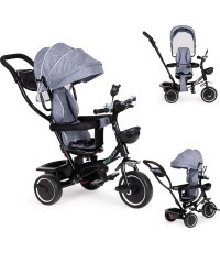 Trīsritenis ar grozāmu sēdekli un jumtiņu ECOTOYS