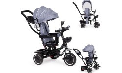 Tricycle with swivel seat canopy ECOTOYS