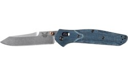 Nazis Benchmade 940-04 Osborne, Blue Denim Micarta