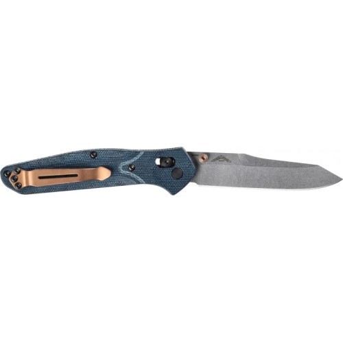 Nazis Benchmade 940-04 Osborne, Blue Denim Micarta