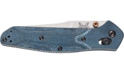Nazis Benchmade 940-04 Osborne, Blue Denim Micarta
