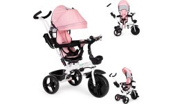 Tricycle tricycle stroller swivel seat 360* Pink ECOTOYS