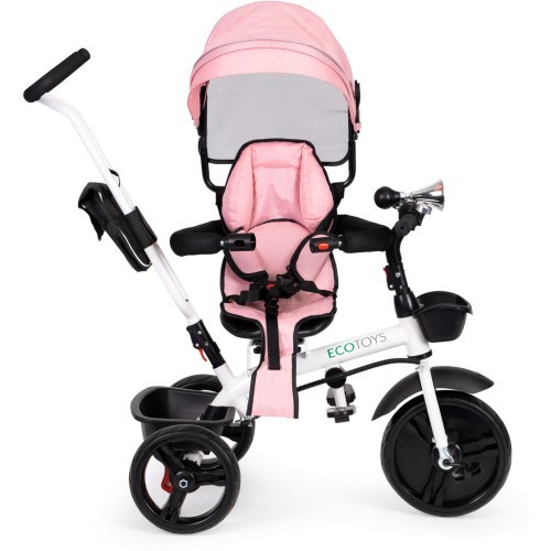Tricycle tricycle stroller swivel seat 360* Pink ECOTOYS