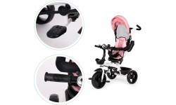 Tricycle tricycle stroller swivel seat 360* Pink ECOTOYS