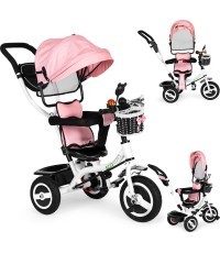 Tricycle rotating canopy durable rubber wheels ECOTOYS