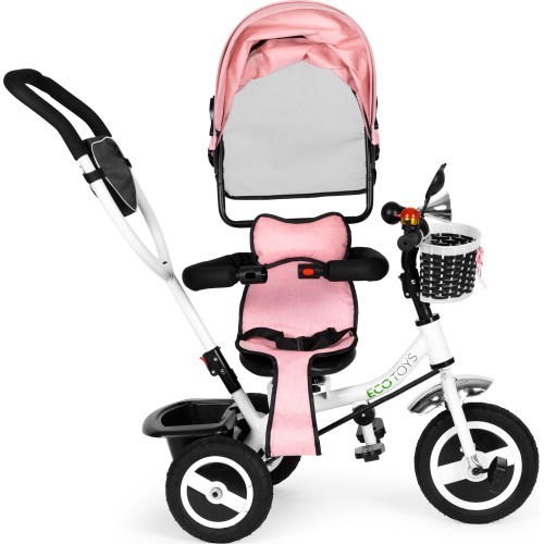 Tricycle rotating canopy durable rubber wheels ECOTOYS