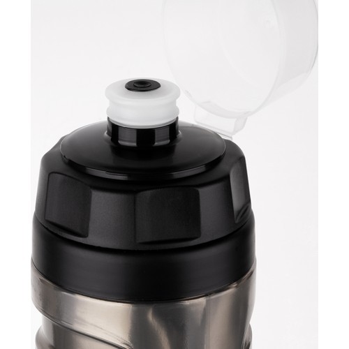FORCE WARM thermal water bottle 0.5 l (transparent black)
