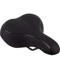 Седло FORCE COMFORT GEL LADIES tourist 245 x 180 мм (чёрное)