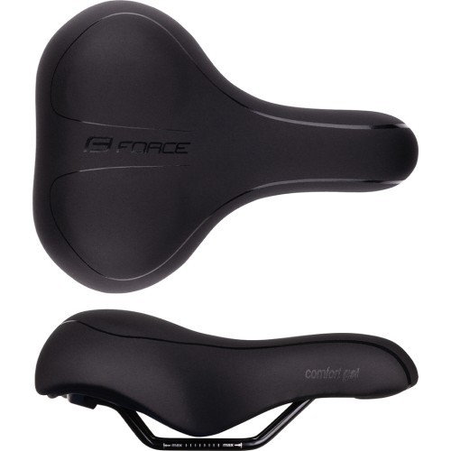 Sēdeklis FORCE COMFORT GEL LADIES tourist 245 x 180 mm (melns)
