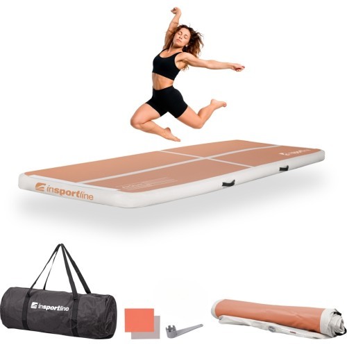 Inflatable Exercise Mat inSPORTline Airstunt 300 x 100 x 10 cm Mocha Mousse