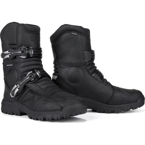 Motociklista zābaki W-TEC Lougamax CE - Melna