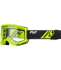 Bērnu motokrosa brilles Fly Racing Focus Youth - černá/hi-vis, čiré plexi