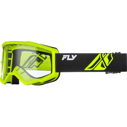 Bērnu motokrosa brilles Fly Racing Focus Youth - černá/hi-vis, čiré plexi