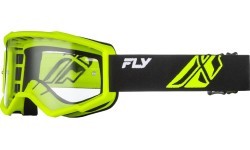Children’s Motocross Goggles Fly Racing Focus Youth - černá/hi-vis, čiré plexi