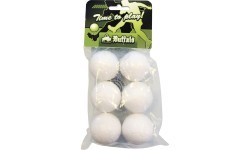 Balti galda futbola bumbiņas Buffalo 36 mm, 6 gab.