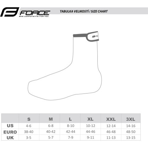 Apavu pārvalki FORCE PU Dry Road (melni) 44-46 (XL)