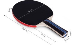 Galda tenisa komplekts: 2 raketes, 3 bumbiņas