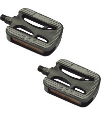 TOP VELO 9/16" pedāļi, plastmasa, Non-Slip (melni)