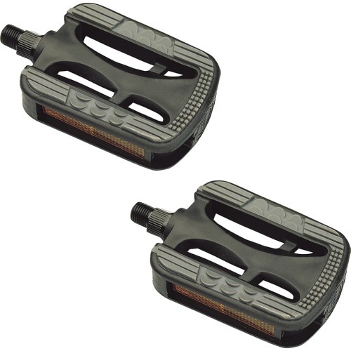 TOP VELO 9/16" pedāļi, plastmasa, Non-Slip (melni)