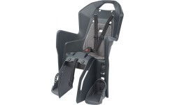 Polisport Koolah CFS bicycle child seat, rack-mounted (grey)