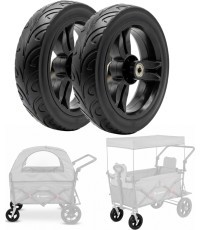 Priekšējie rezerves riteņi StrollKidz un StrayPaws transportēšanas ratiem 4,5 x 19 cm (2 x 8 collas) – 2 gab. komplekts