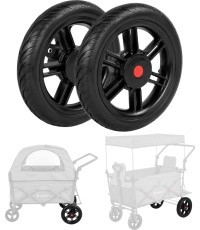 Replacement Rear Wheels for StrollKidz and StrayPaws Transport Wagons 5.5 x 29 cm (2.2 x 11.4 in) – Set of 2