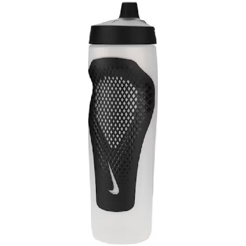 Бутылка для воды Nike NK Refuel Bottle Grip 24Oz чёрно-белая N1010867