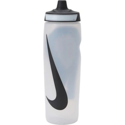 Бутылка для воды Nike NK Refuel Bottle Grip 24Oz чёрно-белая N1010867
