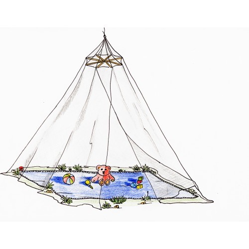 BasicNature moskītu tīkls „Classic" Canopy