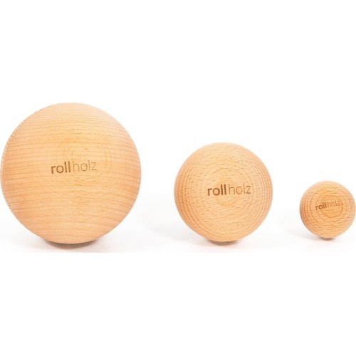 Masāžas bumbu komplekts rollholz, dižskabardis