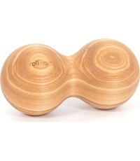 rollholz dubultā masāžas bumba, osis, 10 cm