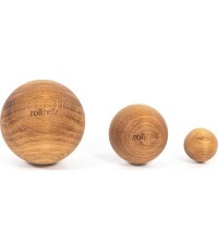rollholz Kugel Set Eiche
